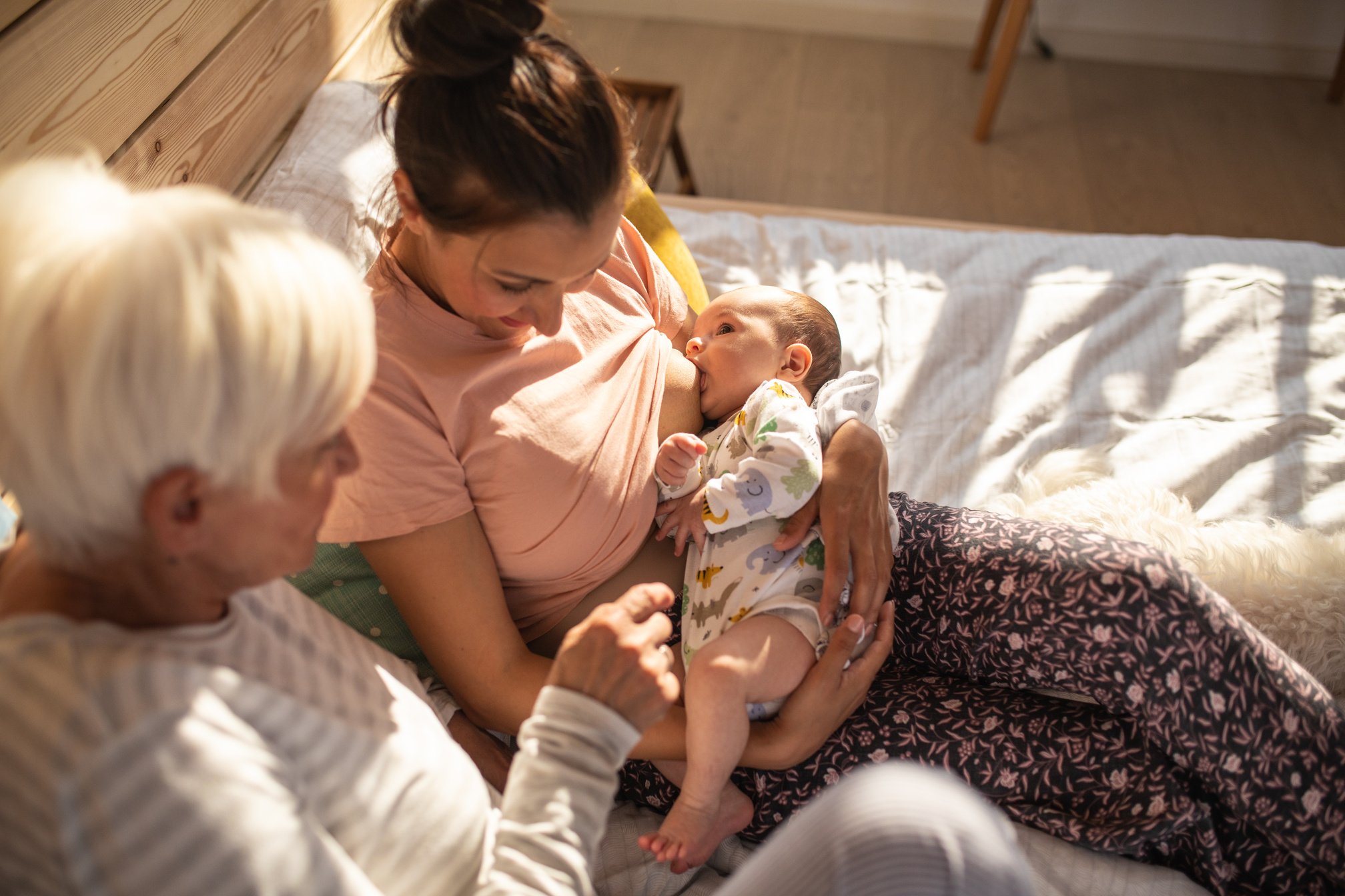 Breastfeeding time from above